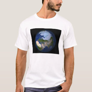 Camiseta Tierra llena que muestra la región del Ártico