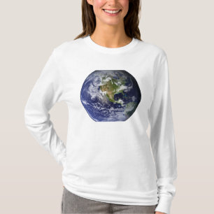 Camiseta Tierra llena que muestra Norteamérica