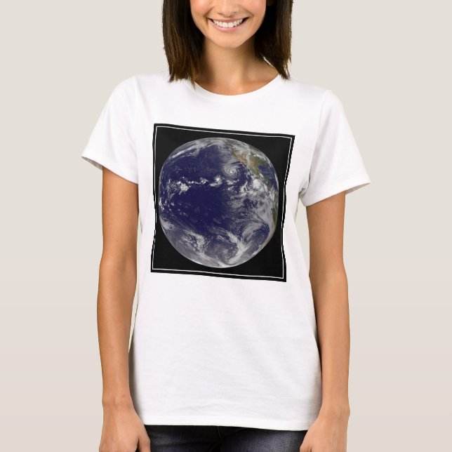 Camiseta Tierra Llena Que Muestra Varias Tormentas Tropical (Anverso)