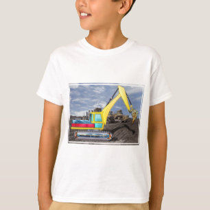 Camiseta Tierra móvil del motor de la tierra