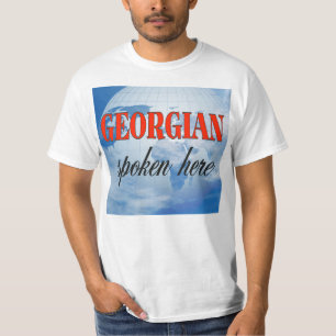 Camiseta Tierra nublada de habla georgiana