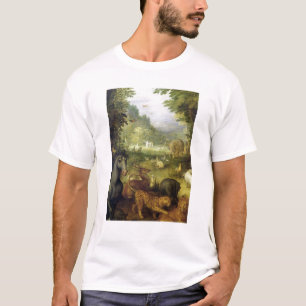 Camiseta Tierra, o el paraíso terrestre, detalle de