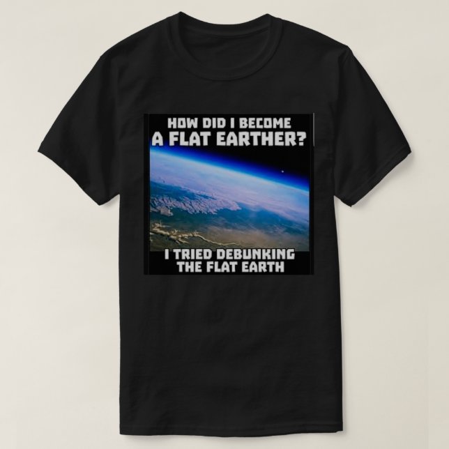 Camiseta Tierra plana 65 (Diseño del anverso)