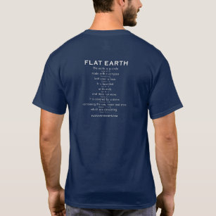 Camiseta ¡Tierra plana - AGRIETADA! con escrituras