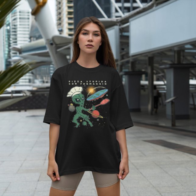 Camiseta Tierra plana alienígena (Subido por el creador)
