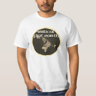 Camiseta Tierra plana bíblica