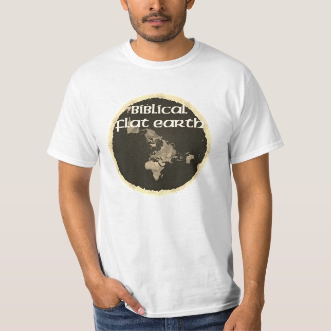 Camiseta Tierra plana bíblica (Anverso)