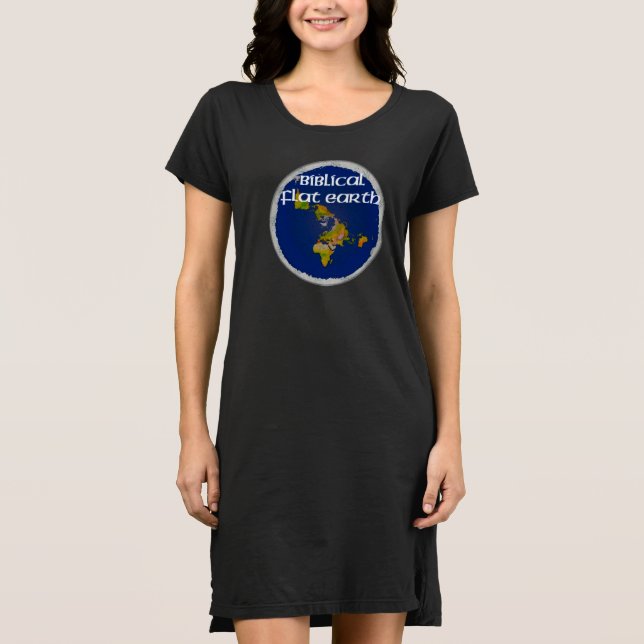 Camiseta Tierra plana bíblica (Anverso)