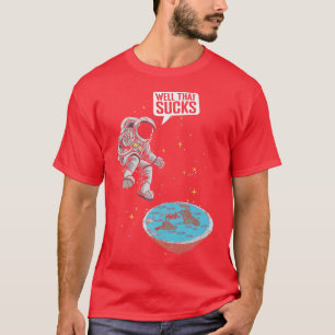 Camiseta Tierra plana de conspiración de ciencia terrestre 