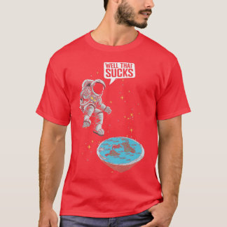Camiseta Tierra plana de conspiración de ciencia terrestre 