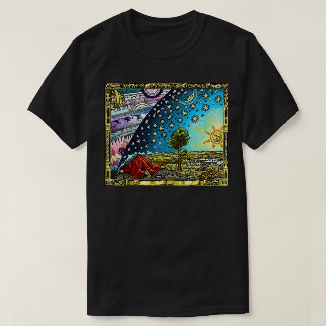 Camiseta Tierra plana de grabaciones de Flammarion (Diseño del anverso)