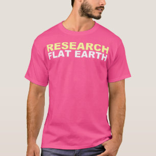 Camiseta Tierra plana de investigación