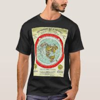 Tierra plana de investigación del mapa de la Tierr