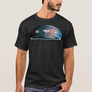 Camiseta Tierra plana que estás aquí