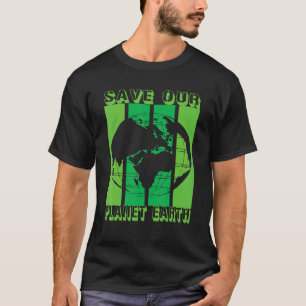 Camiseta Tierra Planeta Globo Seguro Vegano Vegetariano Mad