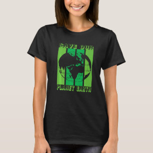 Camiseta Tierra Planeta Seguro Globo Vegano Vegetariano Mad