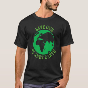 Camiseta Tierra Planeta Seguro Globo Vegano Vegetariano Mad