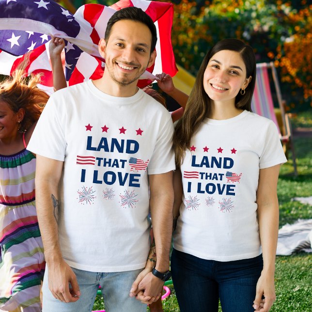 Camiseta Tierra que amo patriótica 4 de julio (Subido por el creador)