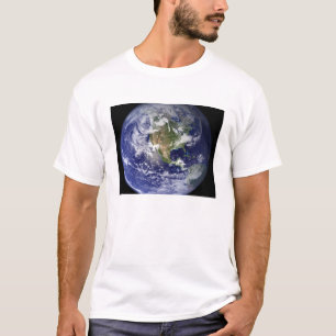 Camiseta Tierra que muestra el hemisferio occidental