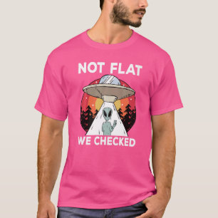 Camiseta Tierra redonda no plana que verificamos para Alien
