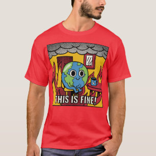 Camiseta Tierra su bonito cuarto en llamas por Tobe Fonseca