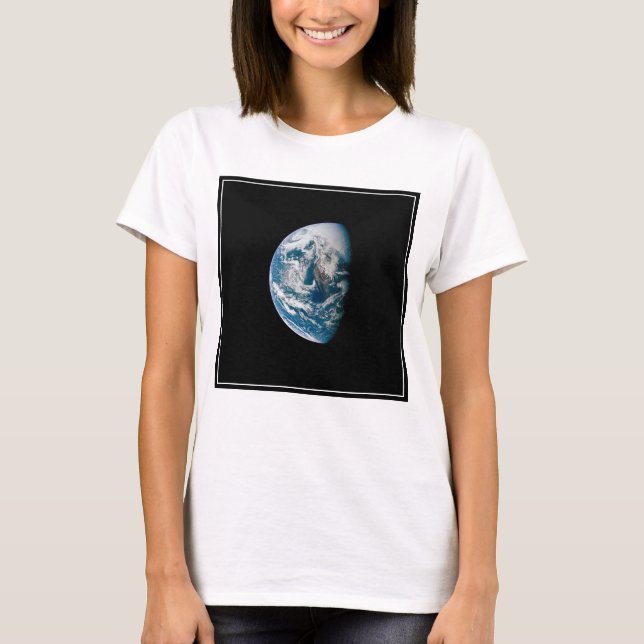Camiseta Tierra Tomada De La Nave Espacial Apolo 13. (Anverso)