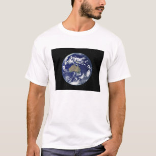 Camiseta Tierra totalmente iluminada centrada en Australia
