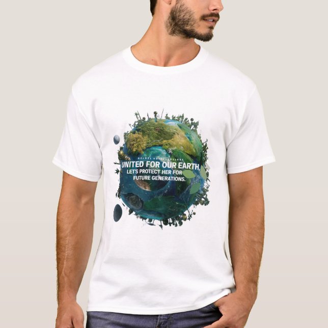 Camiseta Tierra verde, futuro brillante (Anverso)