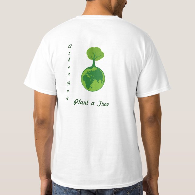Camiseta Tierra y árbol - (Reverso)