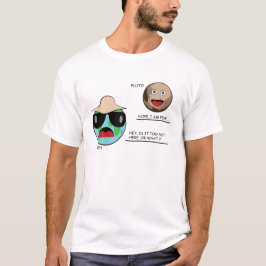 Camiseta Tierra y Plutón - Discusión Divertida