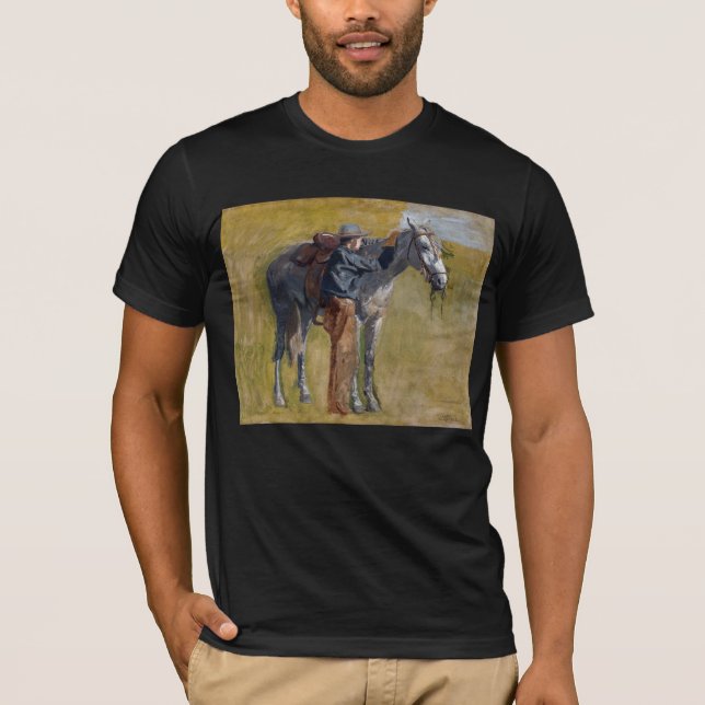 Camiseta Tierras baldías americanas: vaquero del viejo oest (Anverso)