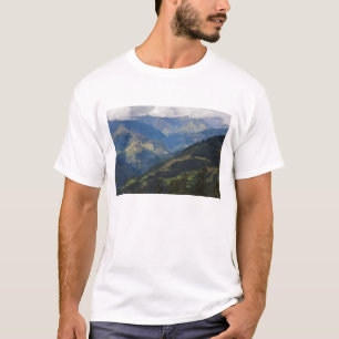 Camiseta Tierras de cultivo y pueblo en el Himalaya