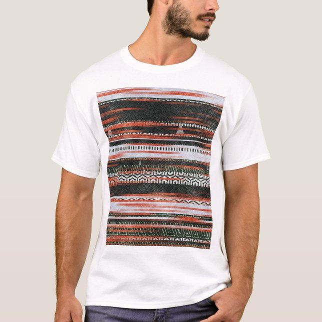 Camiseta Tierras de las tribus étnicas: diseño de alfombras (Anverso)