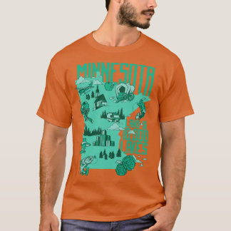 Camiseta Tierras de Minnesota de 10000 lagos de 10 mil
