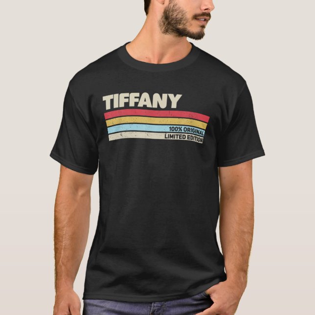 Camiseta Tiffany Nombre Personalizado Retro Vintage 70S 80S (Anverso)
