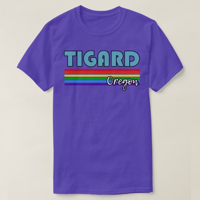 Camiseta Tigard Oregon Pride Tigard regalo LGBT Apoyo LGBTQ (Diseño del anverso)