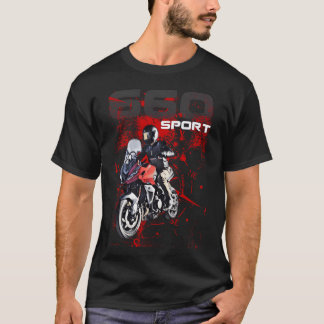 Camiseta Tiger 660 Sport Adventure Motorcycle Red friend fr