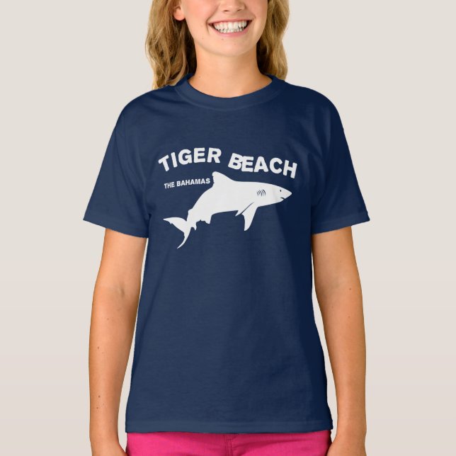 Camiseta Tiger Beach - Bahamas | Submarinismo con tiburones (Anverso)