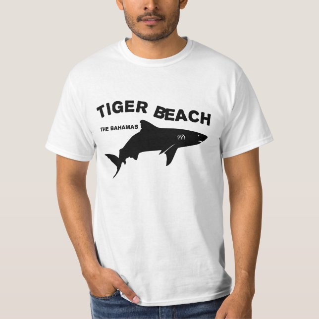 Camiseta Tiger Beach - Bahamas | Submarinismo con tiburones (Anverso)