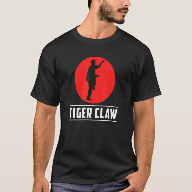 Camiseta Tiger Claw Karate Kung Fu Técnica de Artes Marcial (Anverso)
