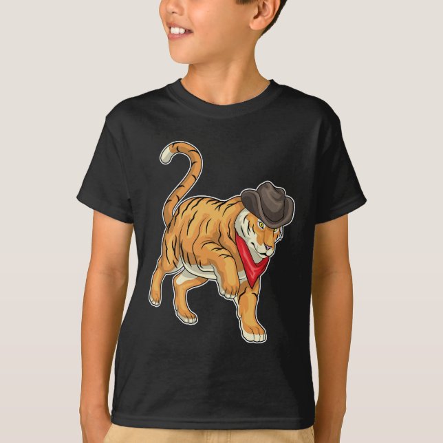 Camiseta Tiger Cowboy Cowboy gorra (Anverso)