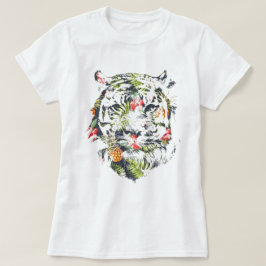 Camiseta TIGER Cute - Patrón Tropical