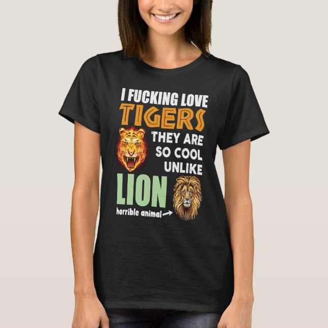 Camiseta Tiger Dark Humor Sarcastic Weird  Oddly Specific C (Anverso)
