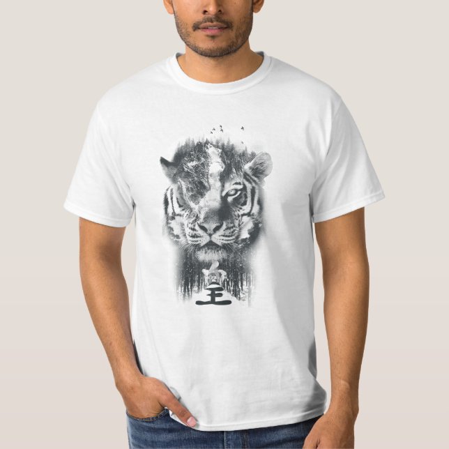 Camiseta Tiger Design Double Exposed (Anverso)