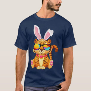 Camiseta Tiger Dog Guay Sunglass Bunny Gorra Feliz Día de P