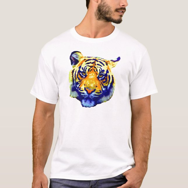 Camiseta Tiger Eyes Pop Art (Anverso)