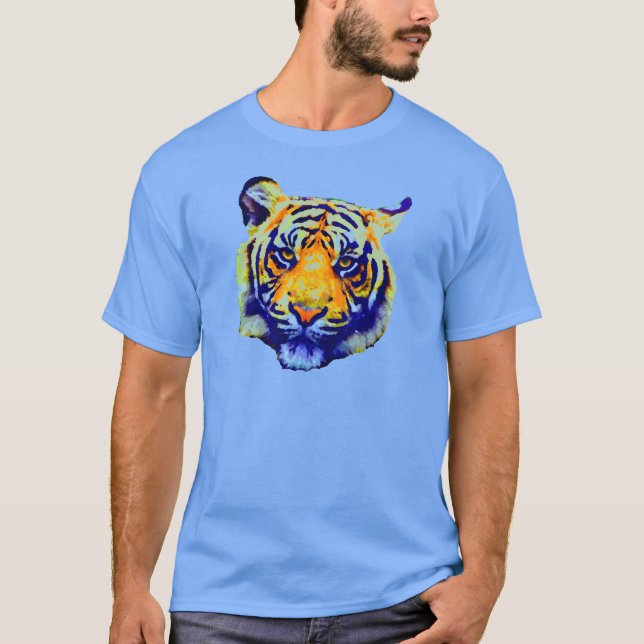 Camiseta Tiger Eyes Pop Art (Anverso)