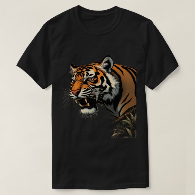 Camiseta Tiger Face Graphic Tees Men Women Boys Girls T-Shi (Diseño del anverso)
