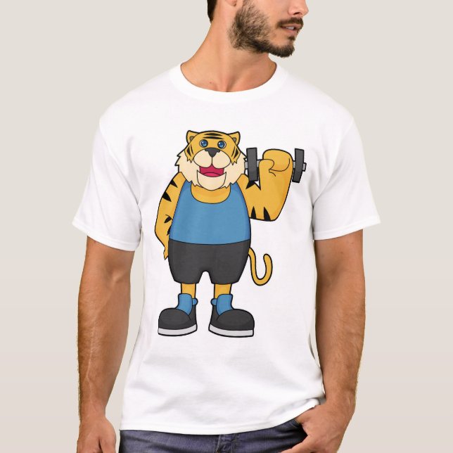 Camiseta Tiger Fitness Dumbbell (Anverso)