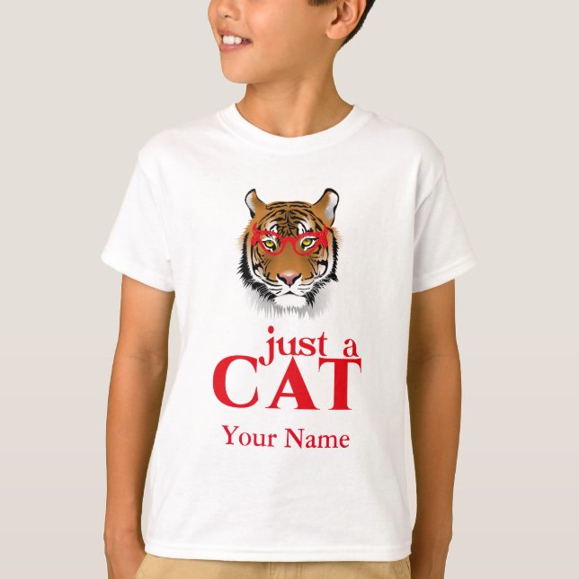 Camiseta Tiger Just a Cat Funny (Anverso)
